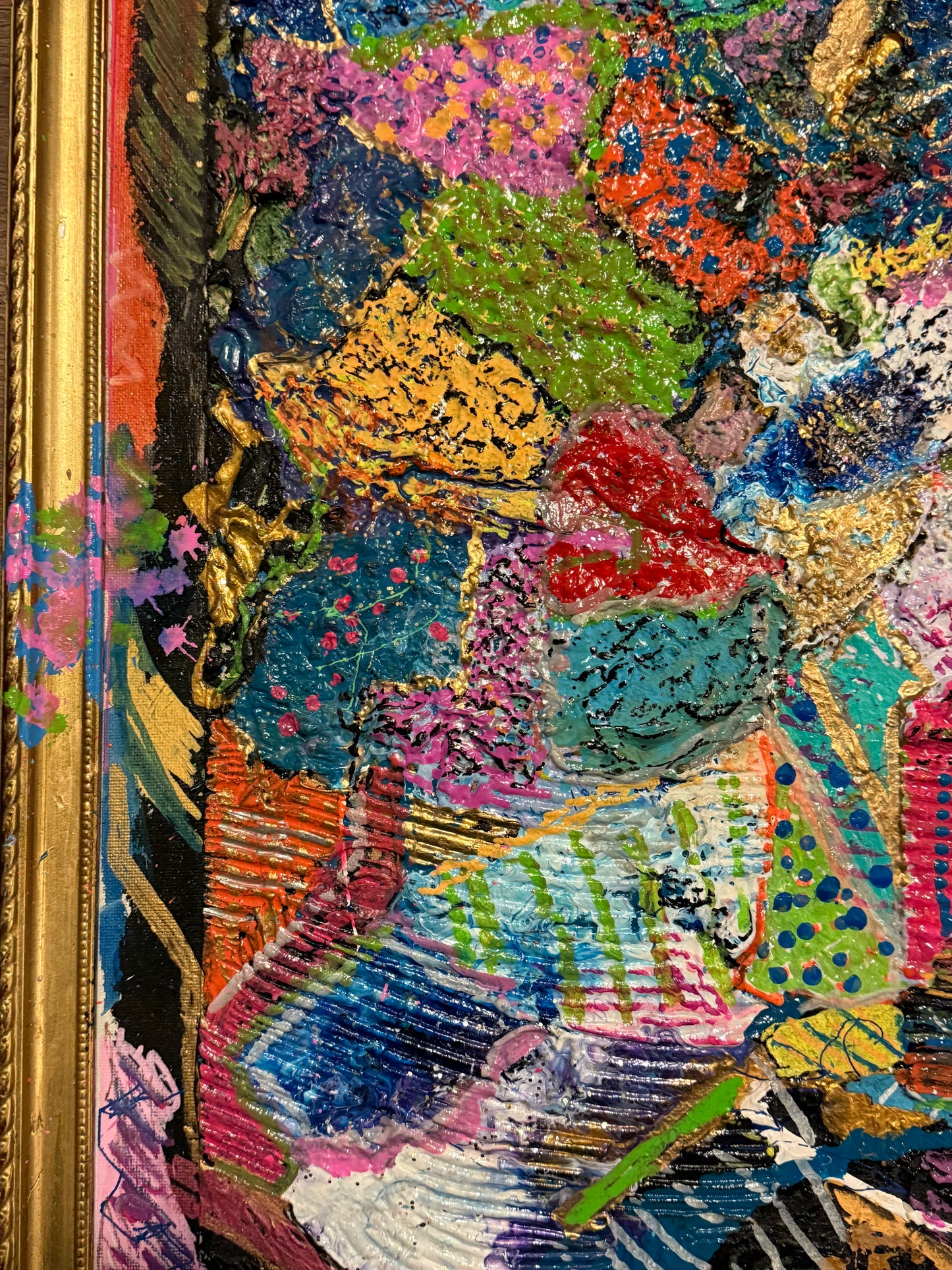 The Process of Compartmentalizing (22”x18” with antique frame)