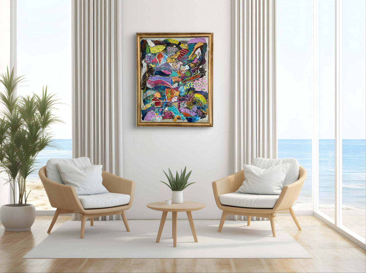 Overthinking (22”x18” with antique frame)