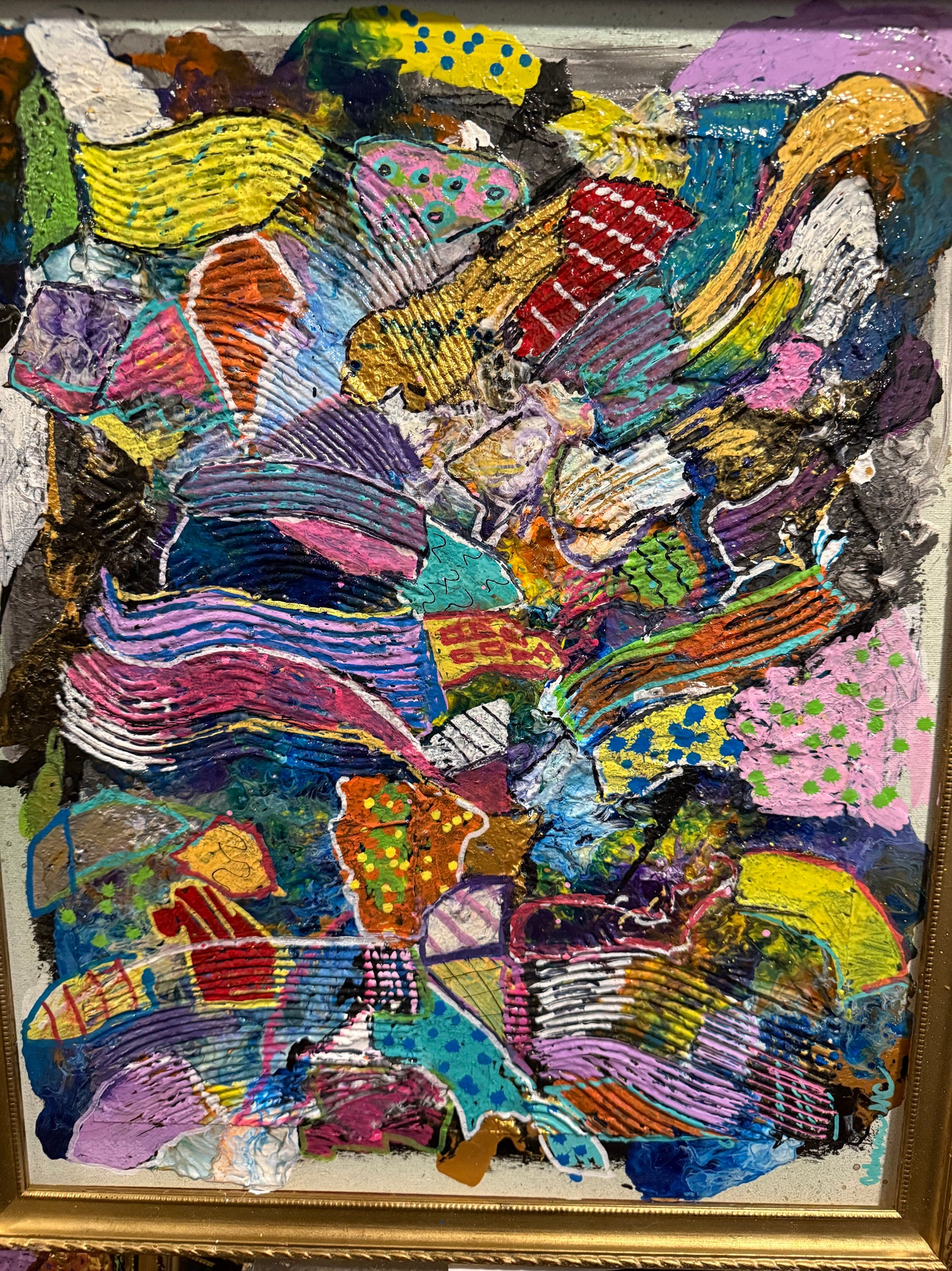 Overthinking (22”x18” with antique frame)