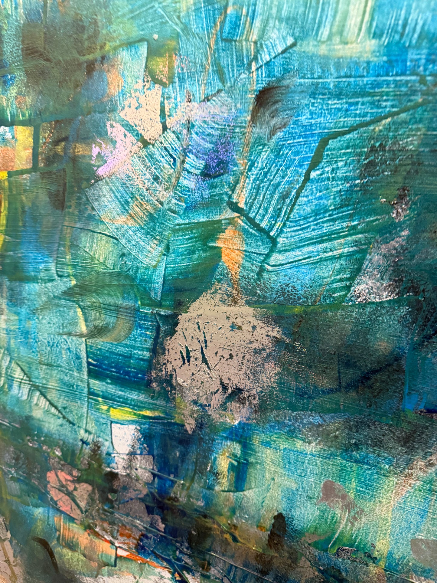 Beneath the Surface (31.5”x31.5”) with frame