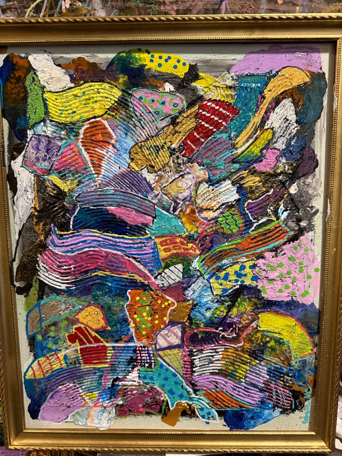 Overthinking (22”x18” with antique frame)