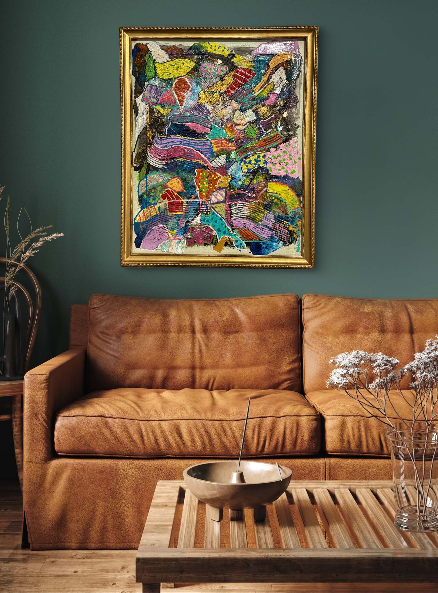 Overthinking (22”x18” with antique frame)