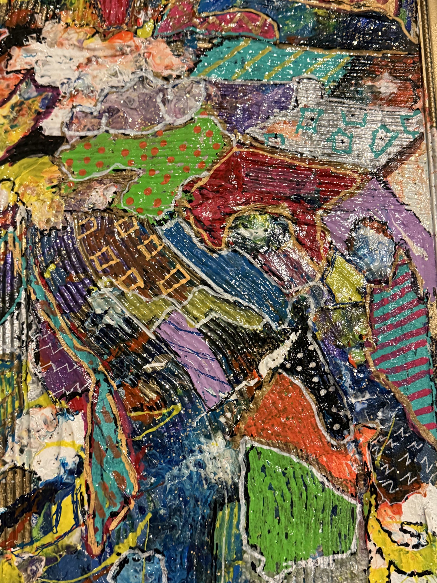 Overwhelmed with Joy (22”x18” with antique frame)