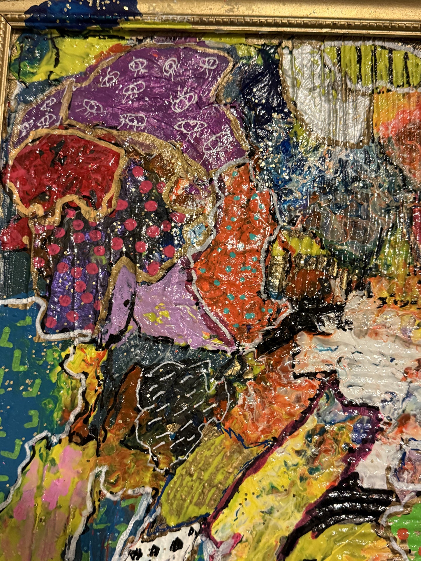 Overwhelmed with Joy (22”x18” with antique frame)